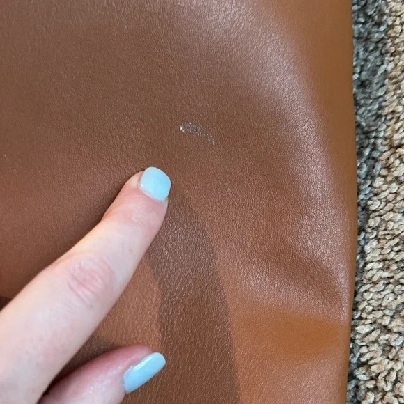 Stella & Dot getaway weekender set Navy Paisley Travel Bag with Brown Trim - Picture 8 of 11